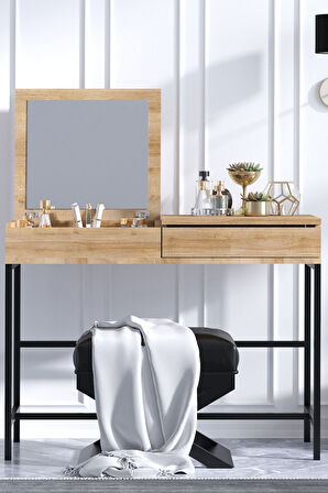 Decormet Linda Makyaj Masası Safir Meşe