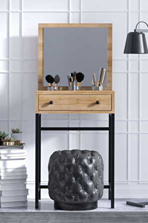 Decormet Mary Mini Makyaj Masası Safir Meşe
