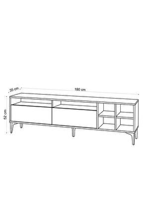 Decormet Eva Tv Sehpası Safir Meşe -Dec-20048