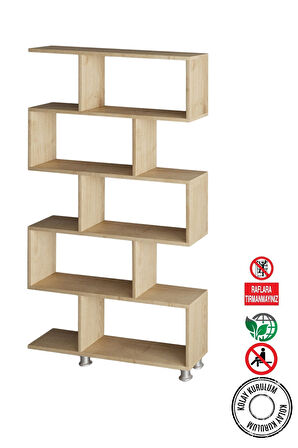 Decormet Nilüfer Kitaplık Safir Meşe