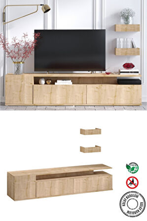 Decormet Alika Tv Ünitesi Safir Meşe -Dec-20071