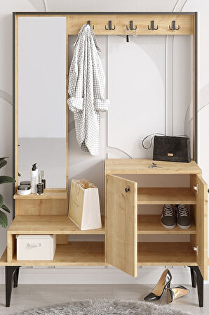 Decormet Andy Vestiyer Safir Meşe -Dec-20076