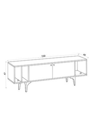 Decormet Ankaa Tv Sehpası Dec0041