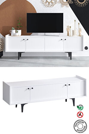 Decormet Atlas Tv Sehpası Dec0043 Beyaz