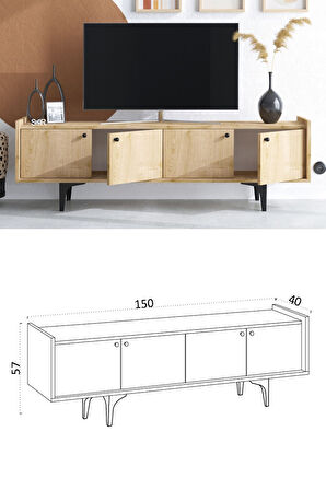 Decormet Chow Tv Sehpası Dec0044