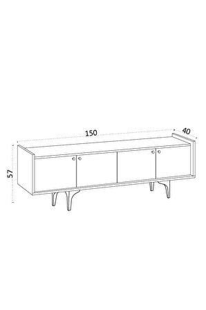 Decormet Chow Tv Sehpası Dec0044