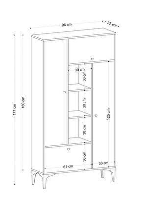 Decormet Pera Kitaplık