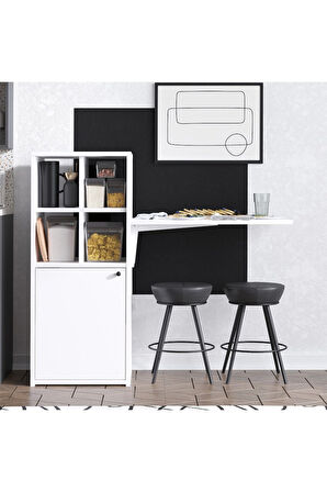 Decormet Mix Whıte Katlanır Masa Dec0106