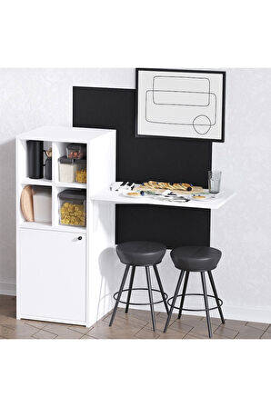 Decormet Mix Whıte Katlanır Masa Dec0106