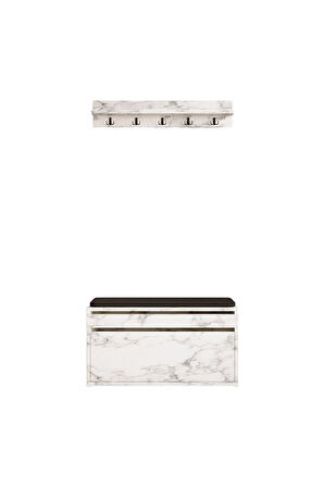Decormet Bobby Ayakkabılık Carrara Marble