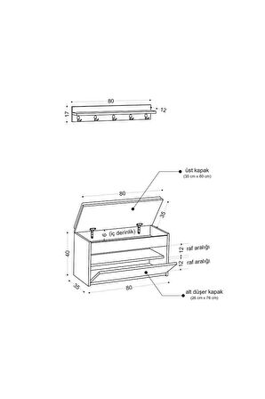 Decormet Bobby Ayakkabılık Travertine