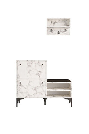 Decormet Bred Ayakkabılık Carrara Marbel