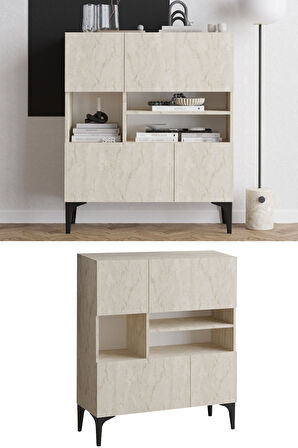 Decormet Krista Konsol Travertine