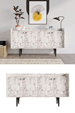 Decormet Navi Konsol Carrara Marble