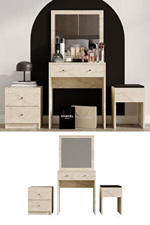 Decormet Nice Makyaj Masası Travertine