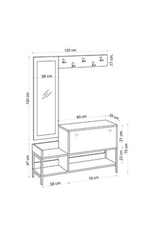 Decormet Nonso Ayakkabılık Travertine