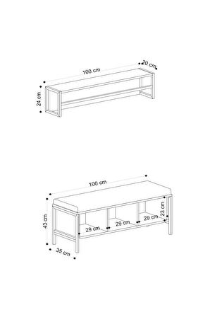 Decormet Shana Ayakkabılık Carrara Marble