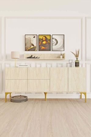 Decormet Stella Konsol Travertine