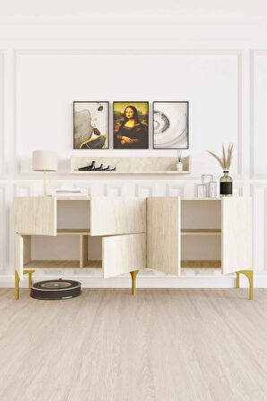 Decormet Stella Konsol Travertine