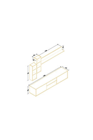 Decormet Eclipse Tv Ünitesi Beyaz