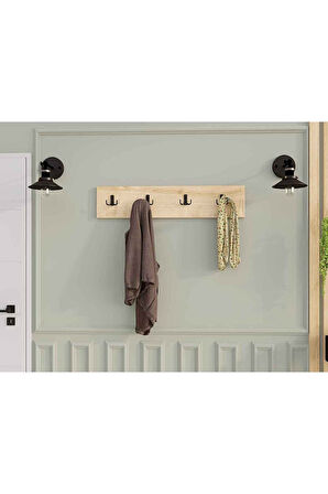 Decormet 4Lü Askılık Safir Meşe