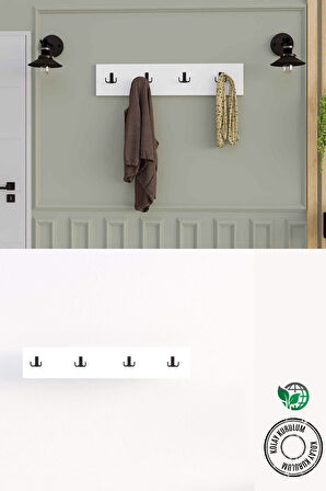 Decormet 4Lü Askılık Beyaz