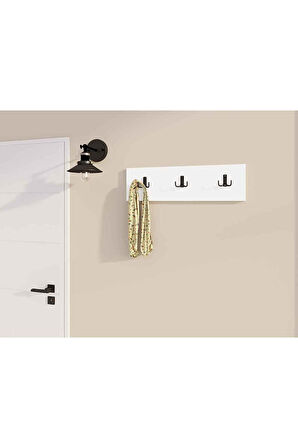 Decormet 3Lü Askılık Beyaz