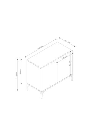 Decormet Prestige Çok Amaçlı Konsol Safir Meşe