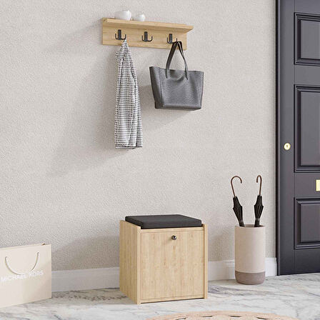 Decormet Tinky Puflu Ayakkabılık Safir Meşe