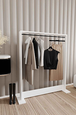 Decormet Salvitor Elbise Askısı Beyaz