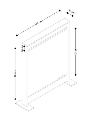Decormet Salvitor Elbise Askısı Safir Meşe