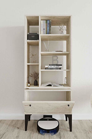 Decormet Fix Kitaplık Travertine