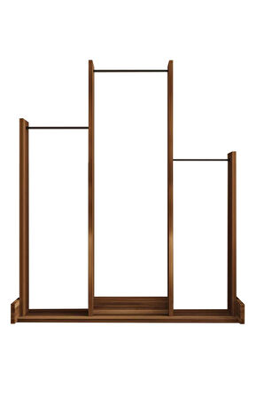 Decormet Salvitor 3lü Elbise Askısı Ceviz