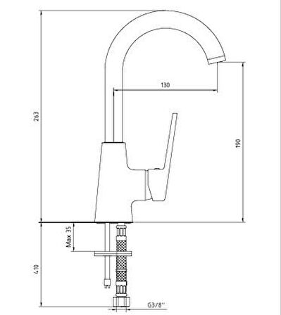 Ar Fine Lavabo Bataryası Kuğu Borulu 102188145