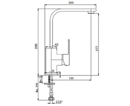 Ar Melia Kuğu Borulu Lavabo Bataryası 102118149