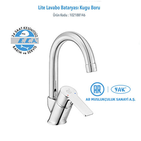 LİTE LAVABO BATARYASI KUĞU BORU 102188146 ( 5 Yıl ECA Garantili )
