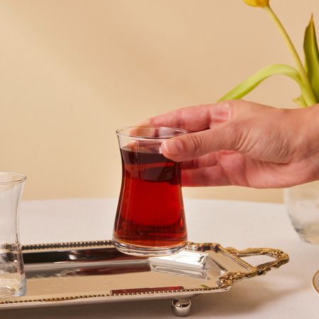 Karaca Heybeli 6'lı Çay Bardak Seti 170 Ml