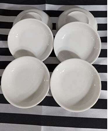 DADI kitchenware 12 adet kahvaltılık reçellik sosluk zeytinlik çok amaçlı mini kase 11 cm (Kütahya yerli üretim) otel lokanta ev