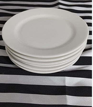 DADI kitchenware porselen pasta tabağı 19 cm pasta tabak 12 adet (Kütahya yerli üretim) otel lokanta ev