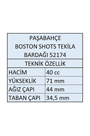 Paşabahçe 52174 boston shot bardak 12 li - tekila bardağı