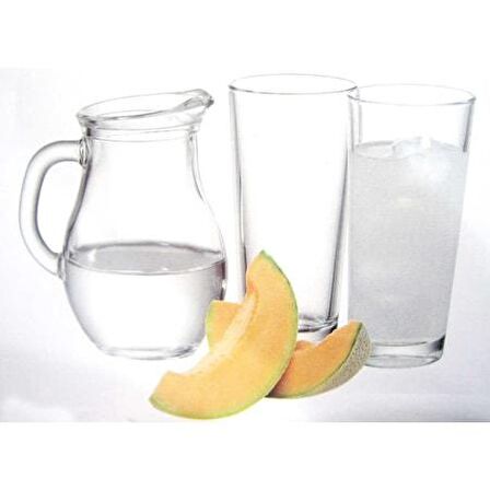 Paşabahçe rakı bardağı ve sürahi seti 7 prç.