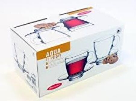 Paşabahçe Aqua Cam Çay Fincan Takımı 95040