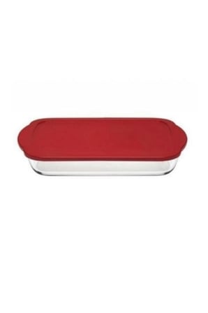 59006 Plastik Kapaklı Borcam Fırın Kabı 33x19 cm