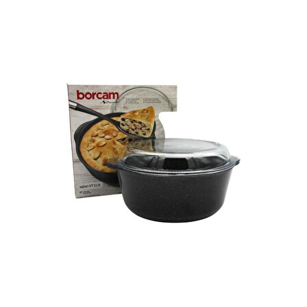 Paşabahçe 59013 Kapaklı Granit Yuvarlak Borcam