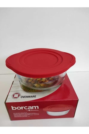 Borcam Kapaklı Yuvarlak Tencere 005oa