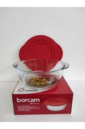 Borcam Kapaklı Yuvarlak Tencere 005oa