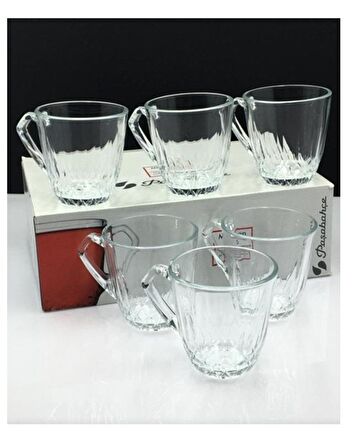 Paşabahçe 55733 Mercan kulplu Bardak 160 cc 6 Lı