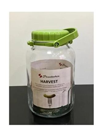 Paşabahçe 80006 Yeşil Kapaklı Cam Kavanoz 4 Lt