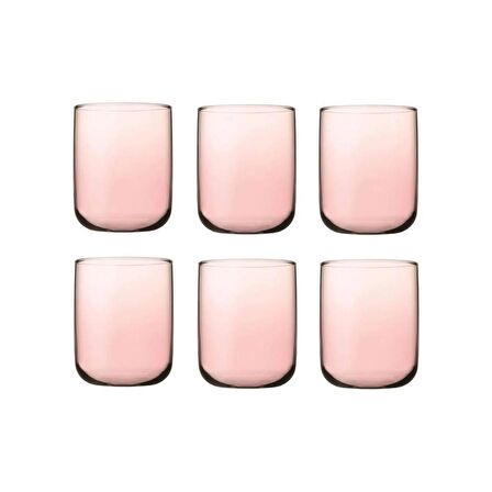 Paşabahçe 420112P Iconic 6'lı Meşrubat Su Bardağı 280 cc -Pembe