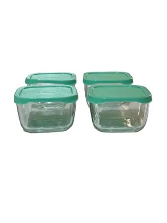 Paşabahçe 53223 Snowbox 4 Lü Cam Saklama Kabı 275 CC